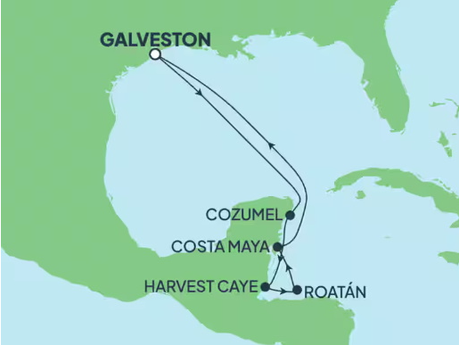 Cruise Destination Map